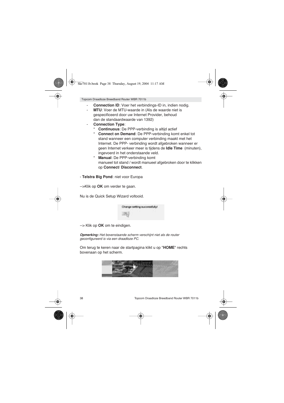 Topcom WBR 7011 B User Manual | Page 38 / 228