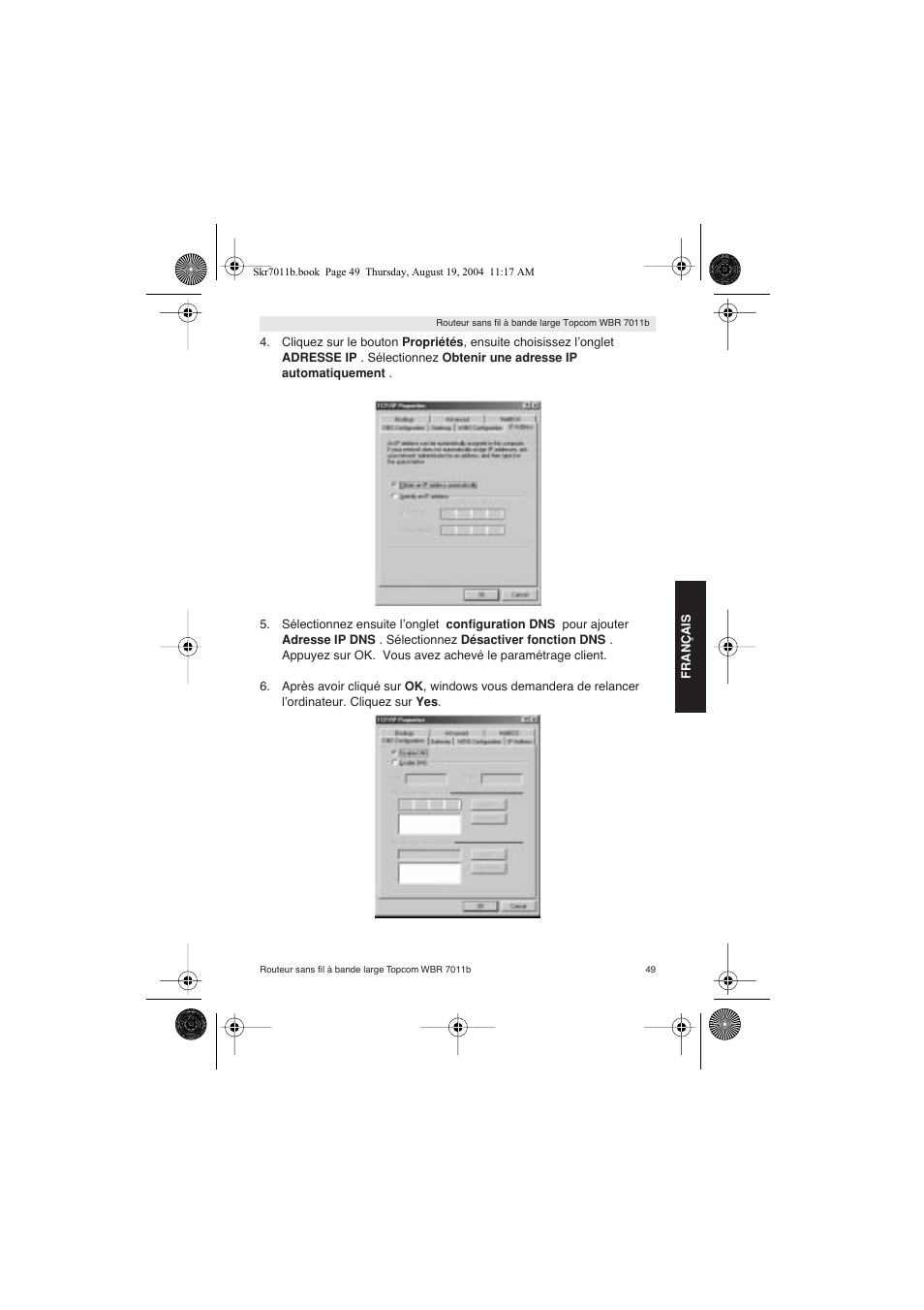 Topcom WBR 7011 B User Manual | Page 49 / 228