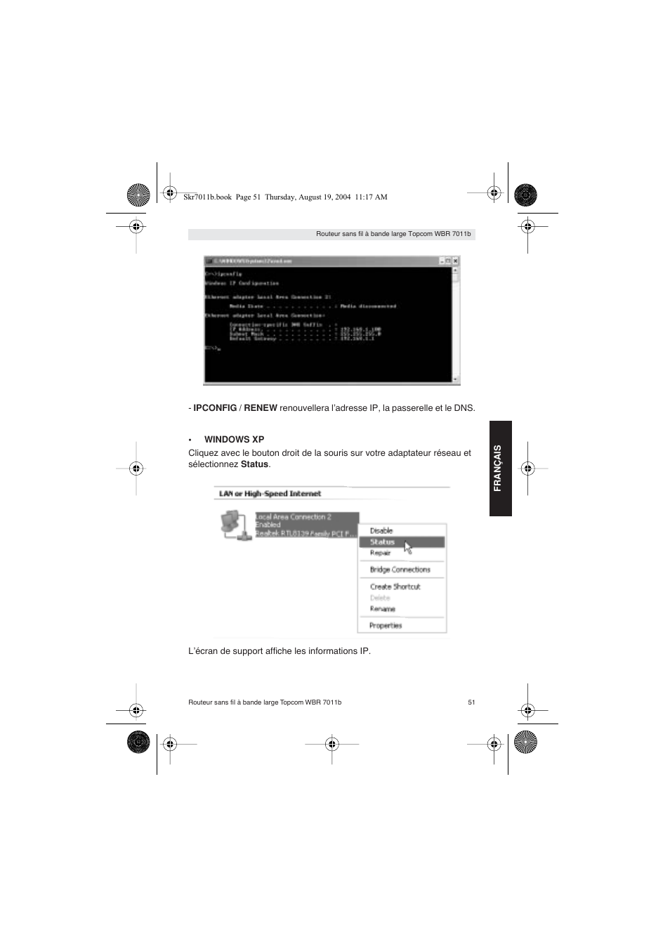 Topcom WBR 7011 B User Manual | Page 51 / 228