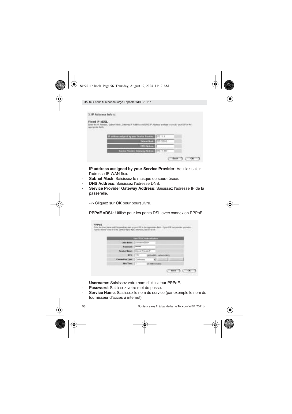 Topcom WBR 7011 B User Manual | Page 56 / 228