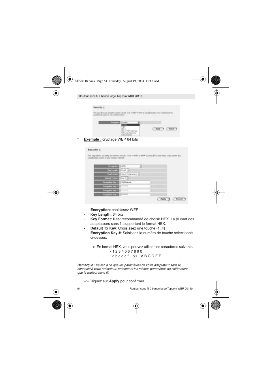 Topcom WBR 7011 B User Manual | Page 64 / 228