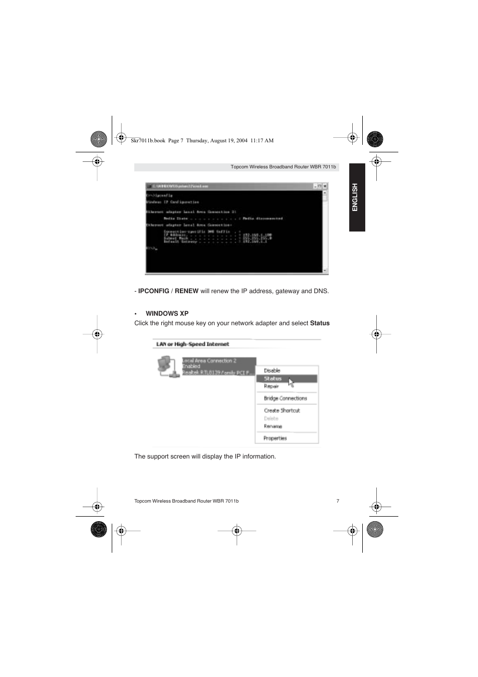 Topcom WBR 7011 B User Manual | Page 7 / 228