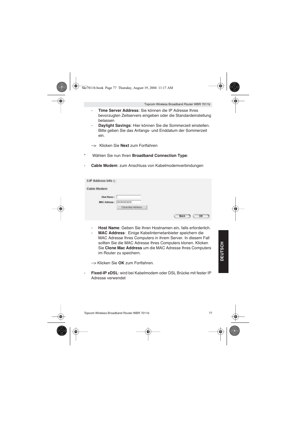 Topcom WBR 7011 B User Manual | Page 77 / 228
