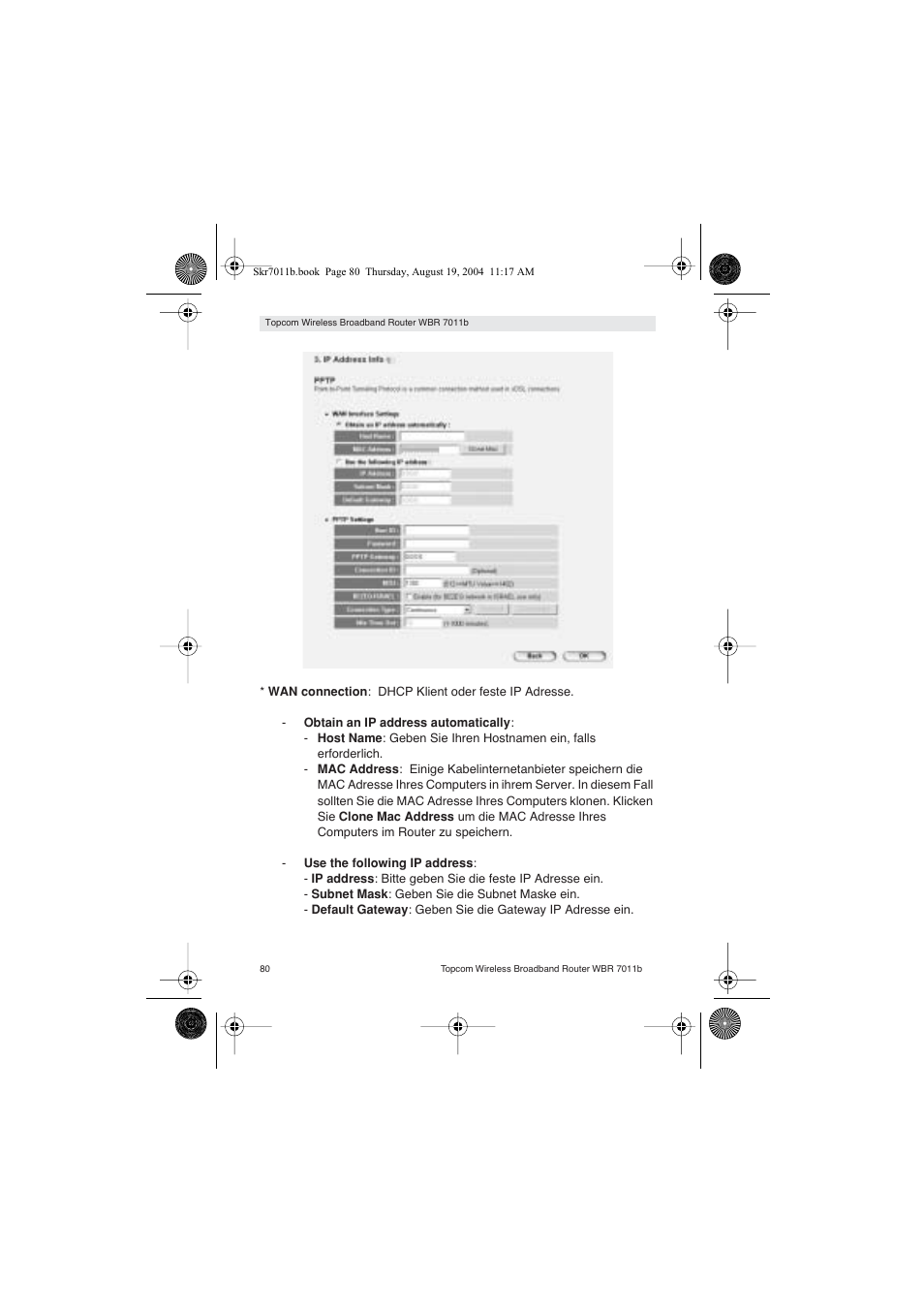 Topcom WBR 7011 B User Manual | Page 80 / 228