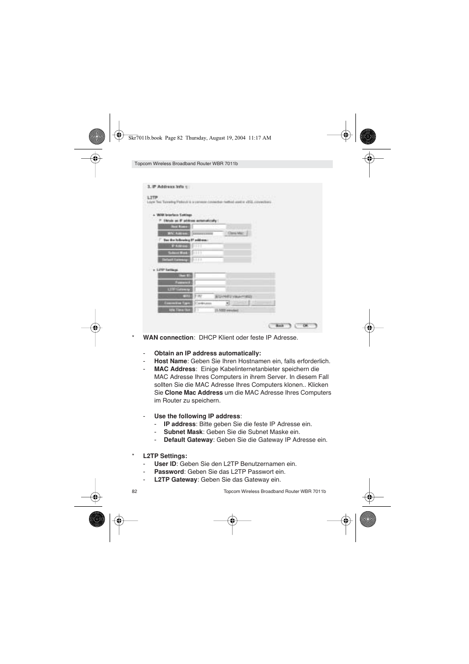 Topcom WBR 7011 B User Manual | Page 82 / 228