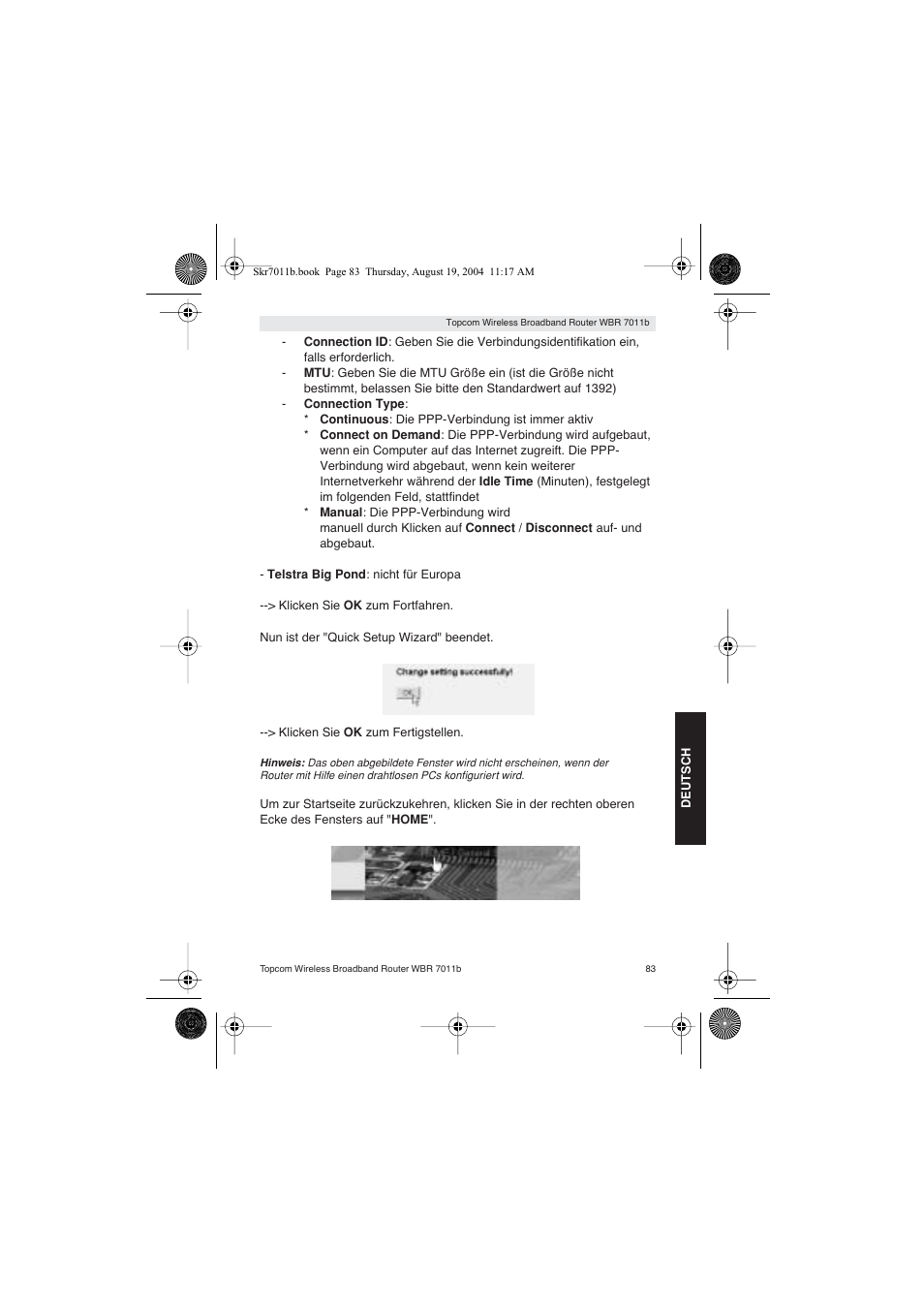 Topcom WBR 7011 B User Manual | Page 83 / 228