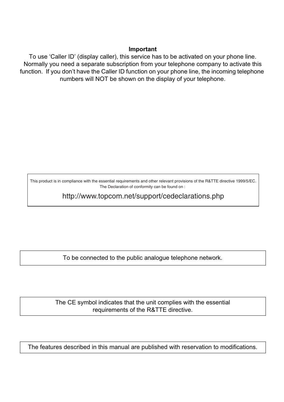 Topcom BUTLER 4552 User Manual | Page 2 / 32