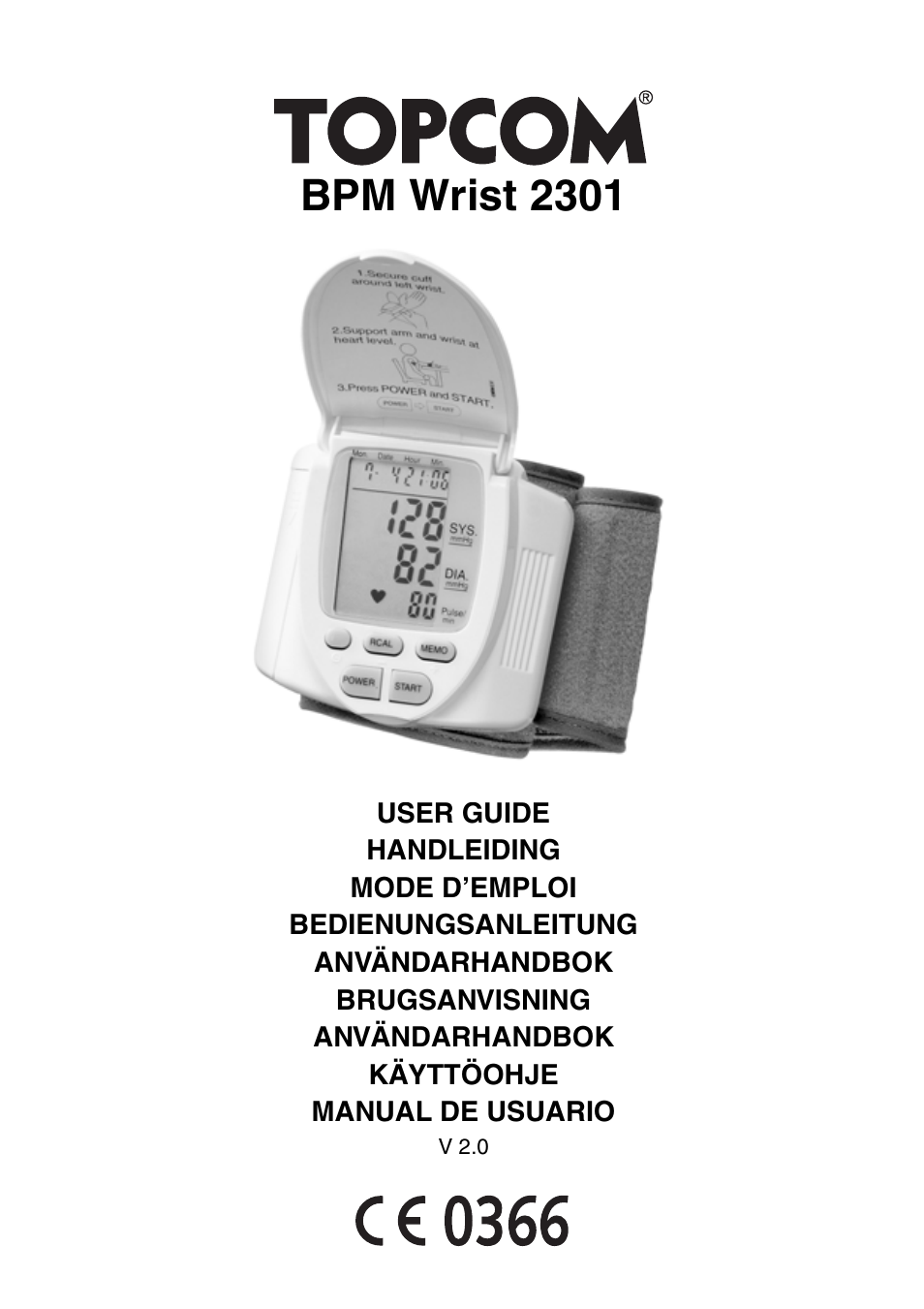 Topcom BPM Wrist 2301 User Manual | 112 pages