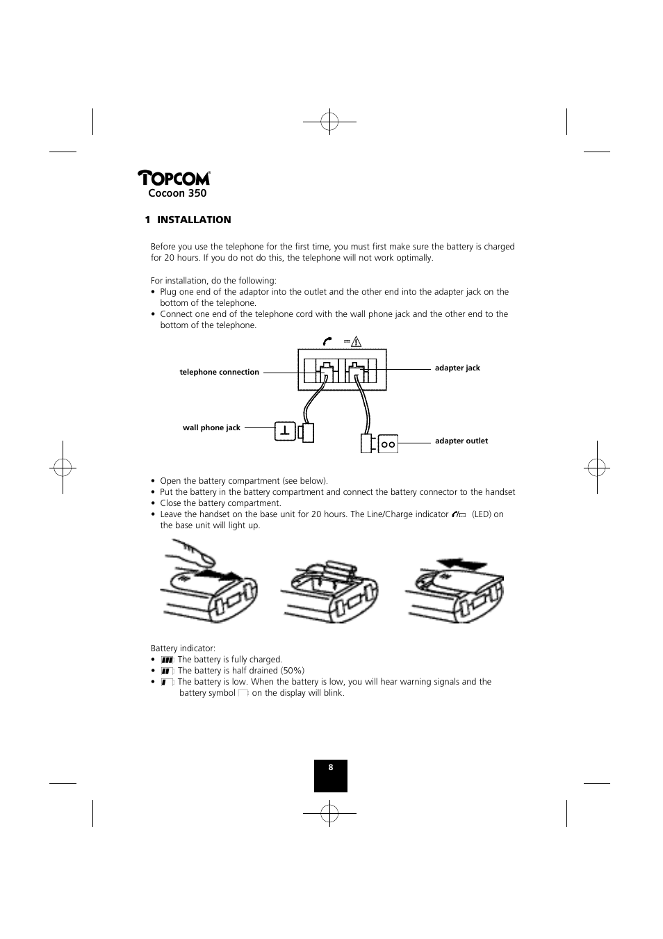 Cocoon 350 | Topcom Cocoon 350 User Manual | Page 7 / 103