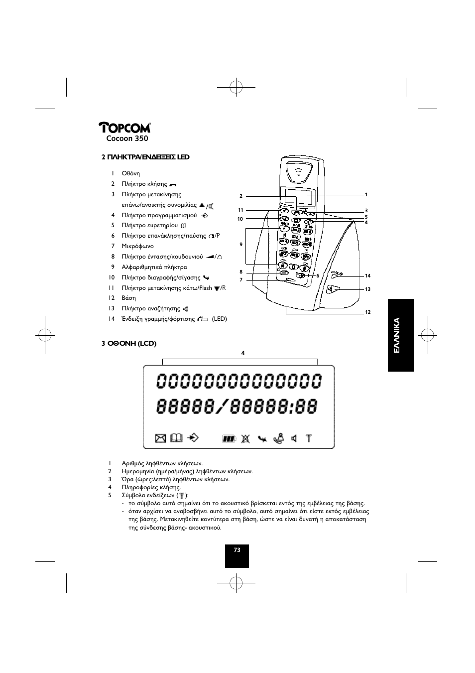 Cocoon 350 | Topcom Cocoon 350 User Manual | Page 72 / 103