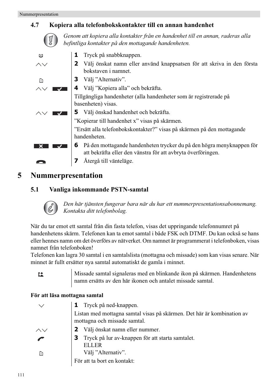 5nummerpresentation | Topcom BUTLER 5710 User Manual | Page 128 / 220