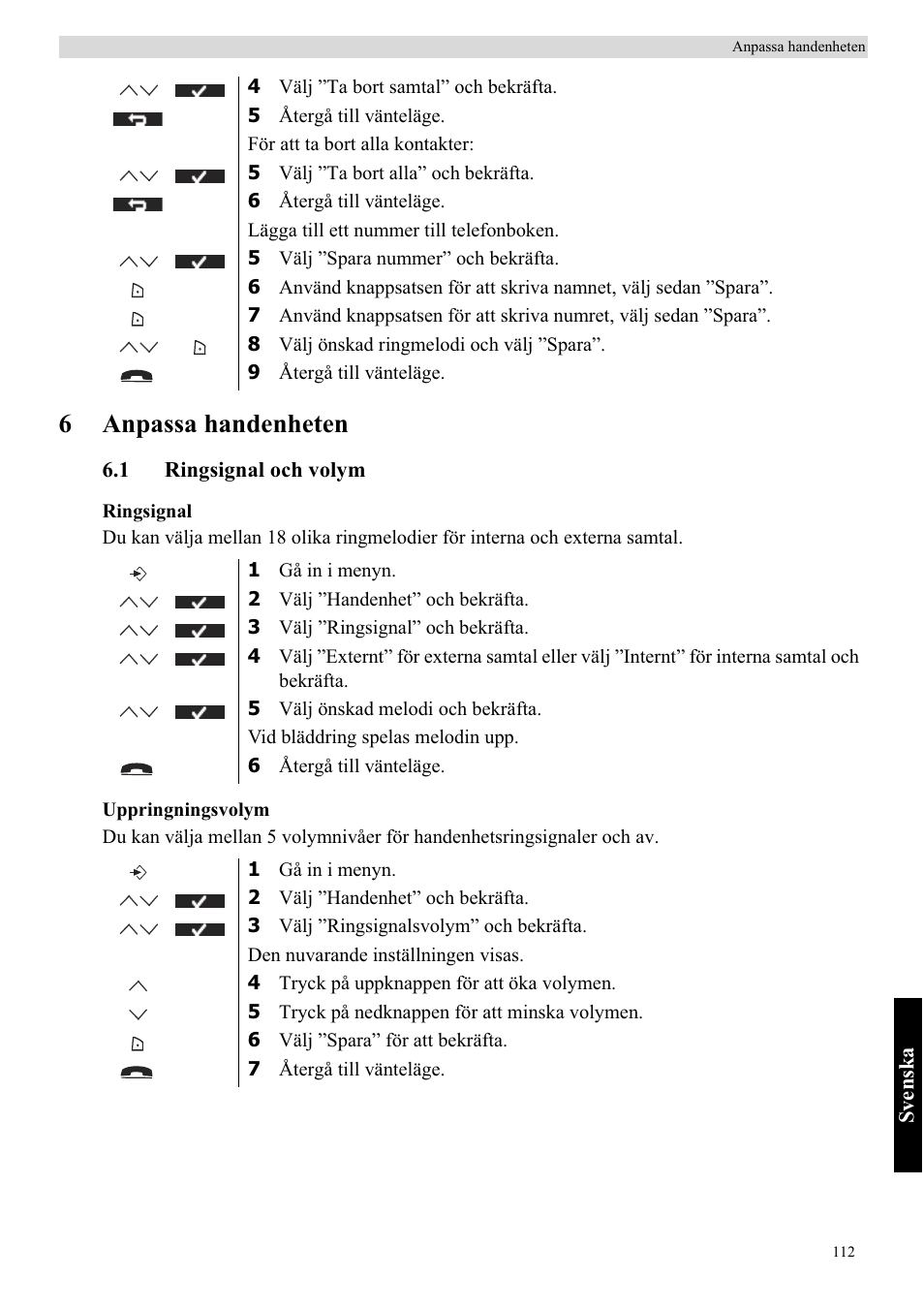 6anpassa handenheten | Topcom BUTLER 5710 User Manual | Page 129 / 220