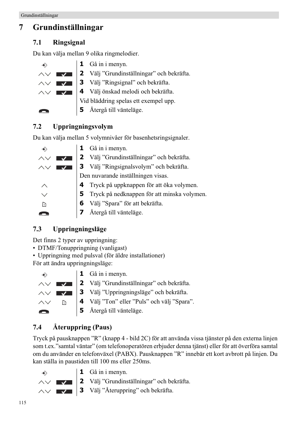 7grundinställningar | Topcom BUTLER 5710 User Manual | Page 132 / 220
