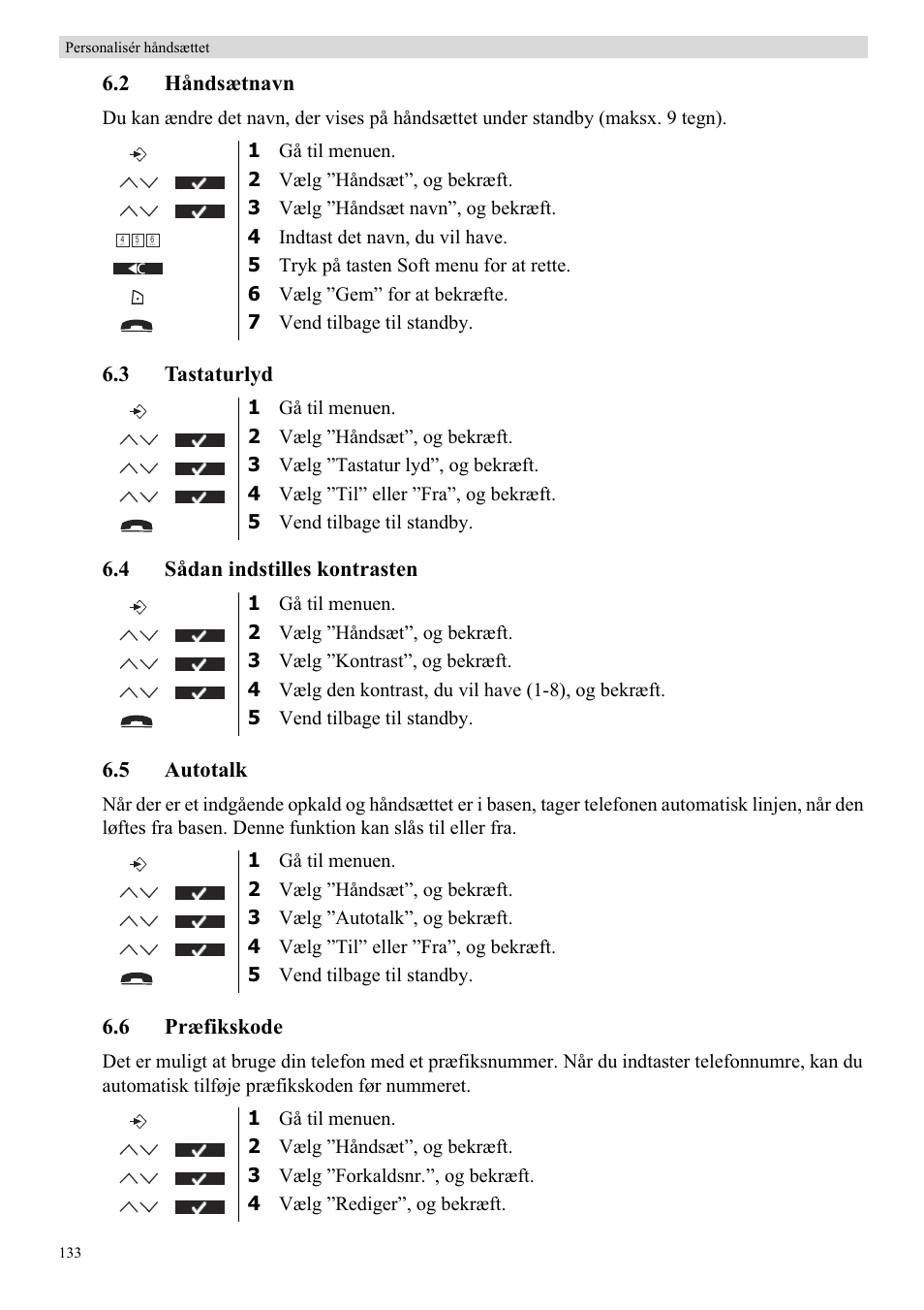 2 håndsætnavn, 6 præfikskode | Topcom BUTLER 5710 User Manual | Page 150 / 220