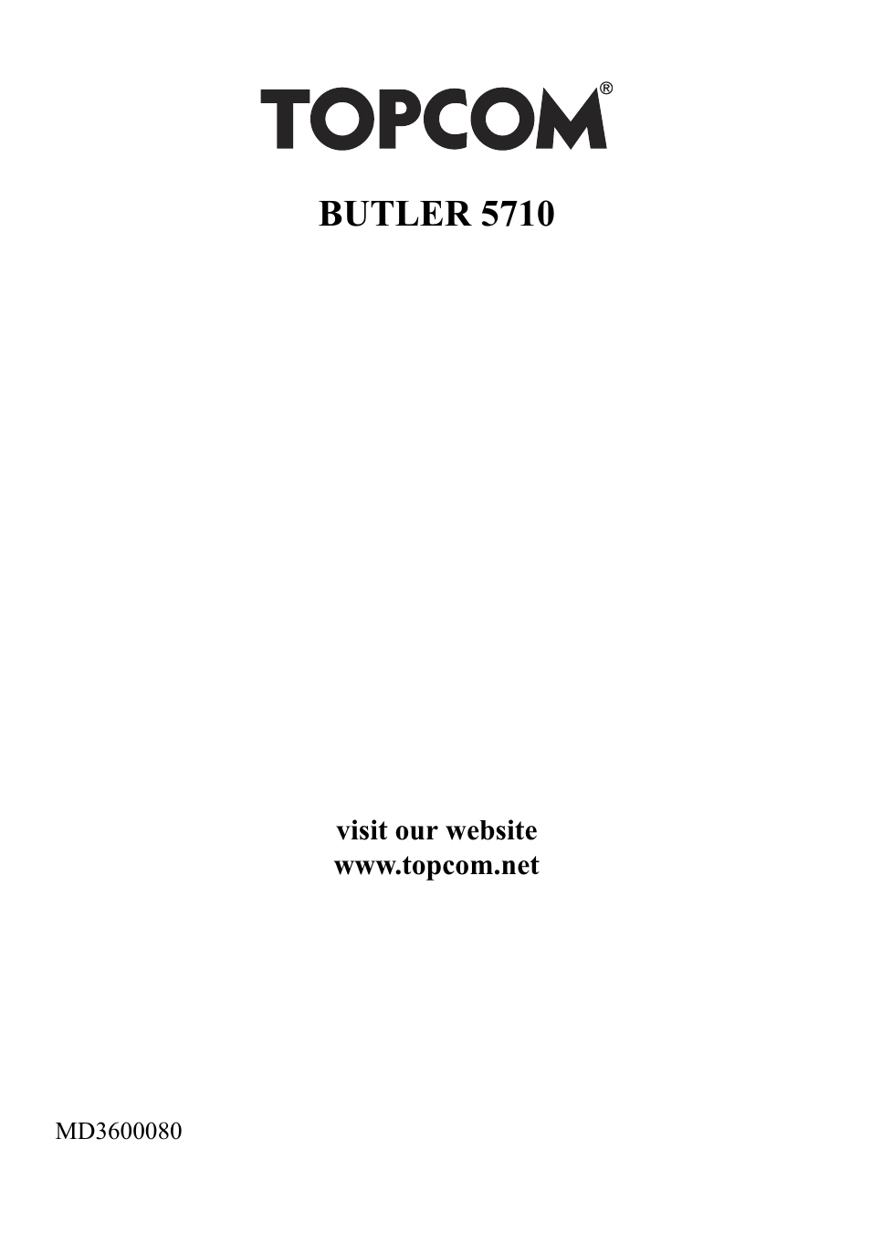 Butler 5710 | Topcom BUTLER 5710 User Manual | Page 220 / 220