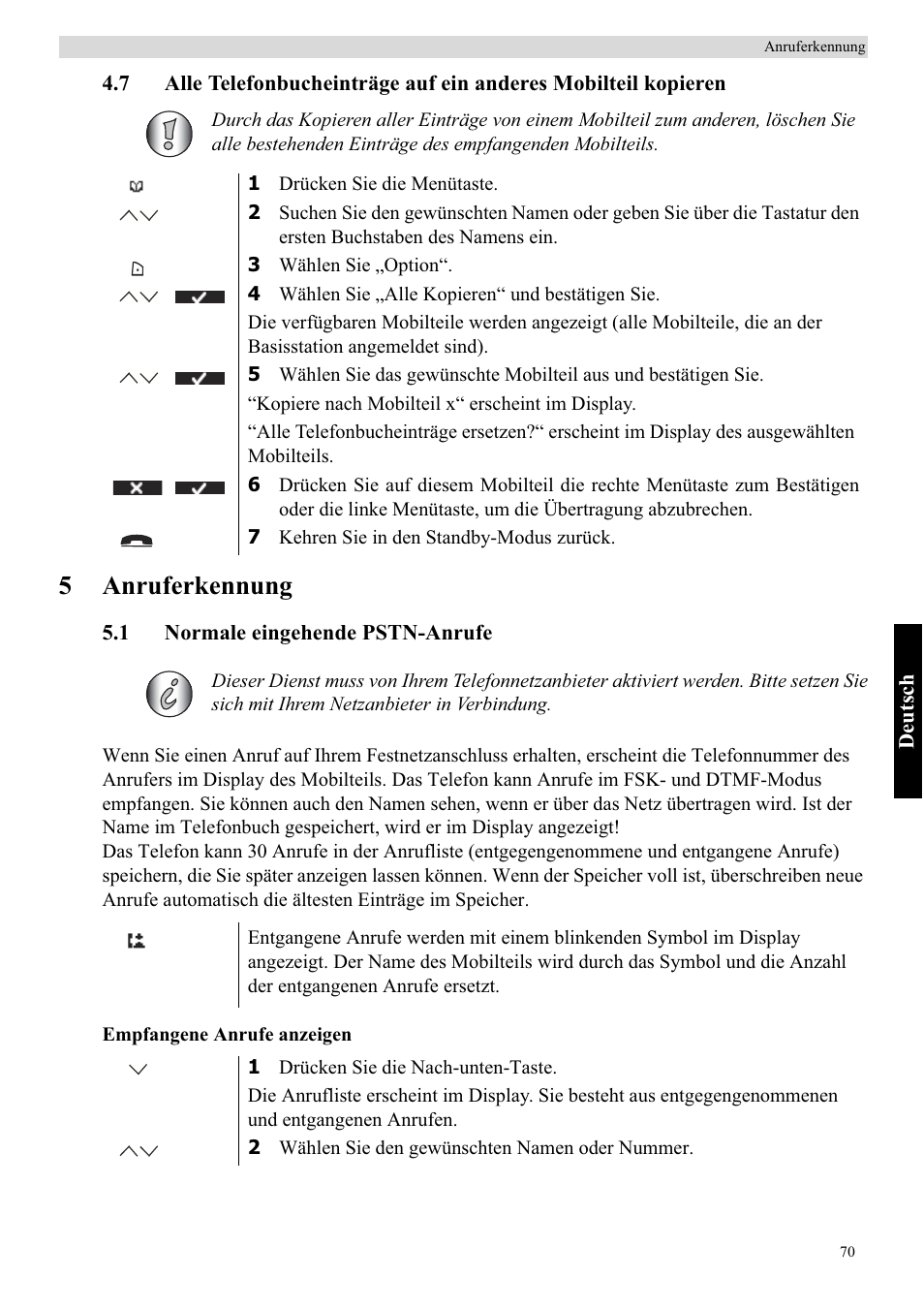 5anruferkennung | Topcom BUTLER 5710 User Manual | Page 87 / 220