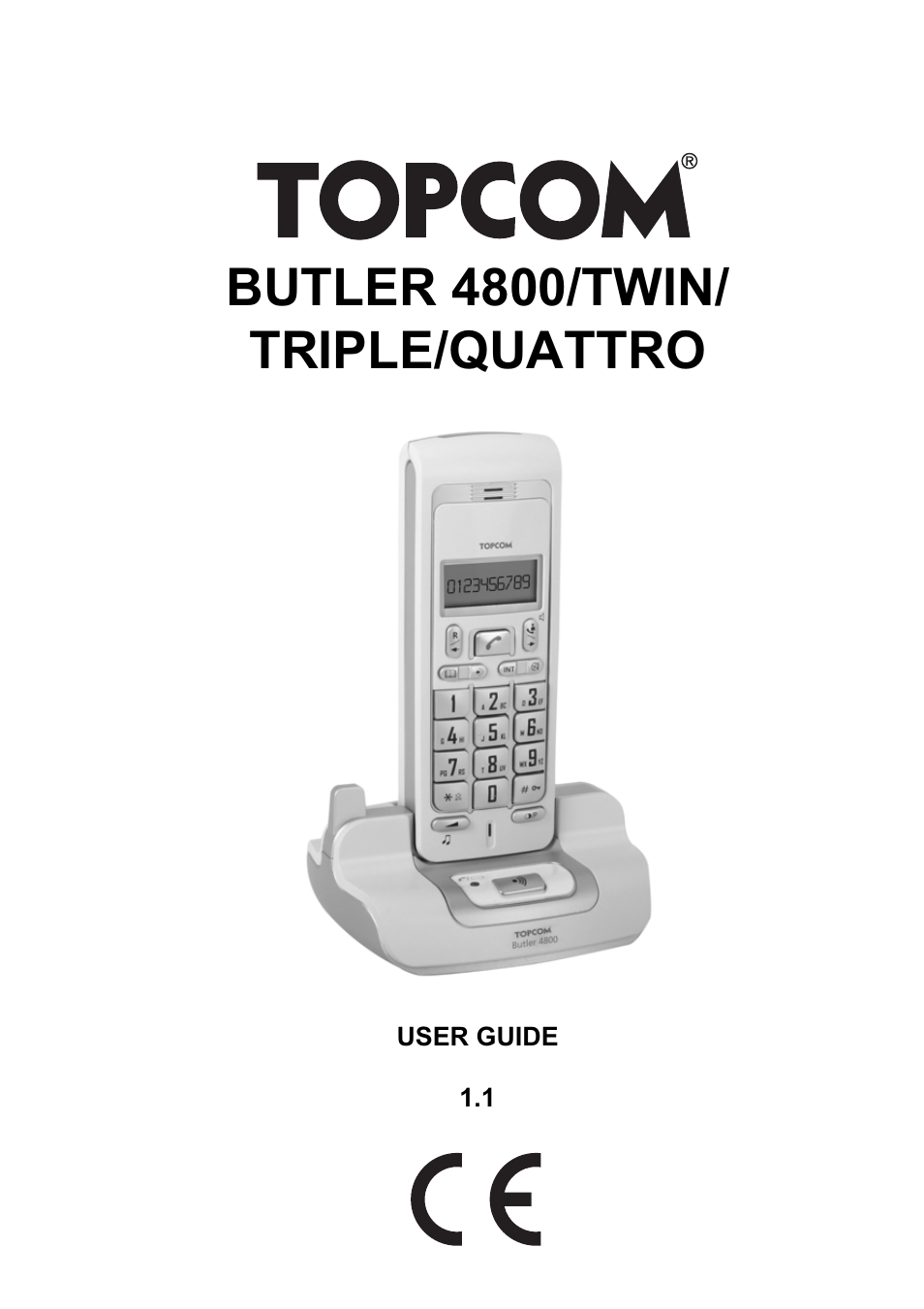 Topcom BUTLER 4800 User Manual | 20 pages