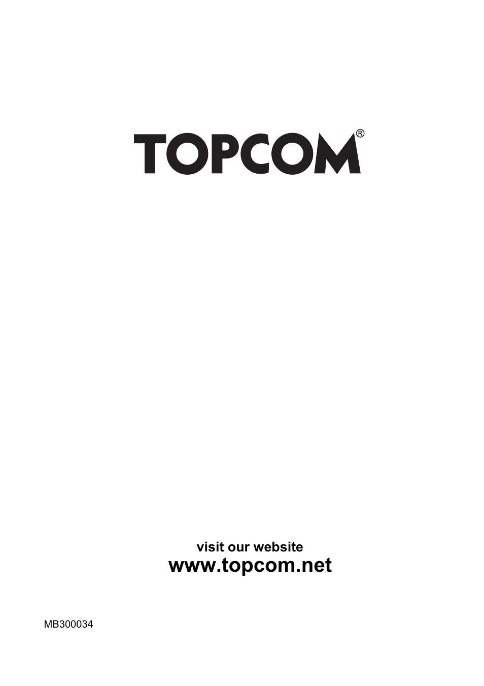 Topcom BUTLER 4800 User Manual | Page 20 / 20