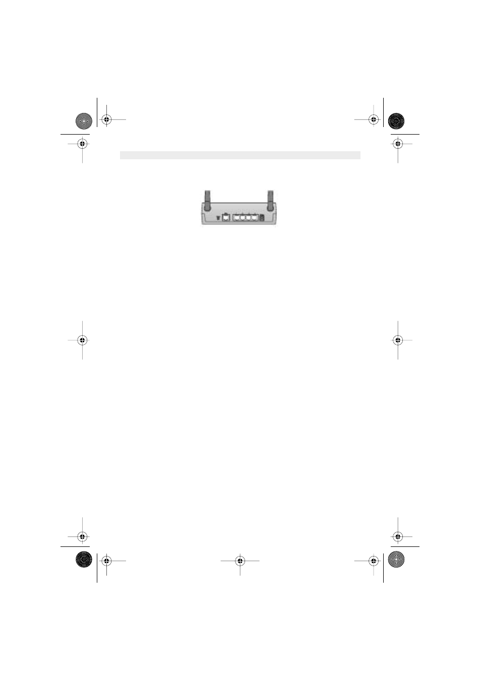 The rear panel | Topcom Skyr@cer WBR 244 User Manual | Page 5 / 76