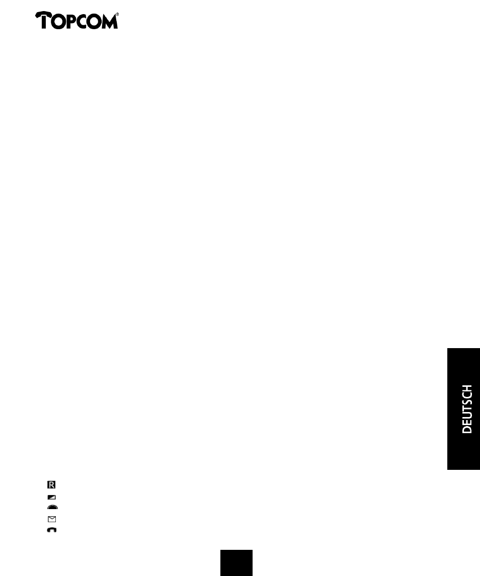 Clip phone 101 | Topcom 101 User Manual | Page 21 / 23