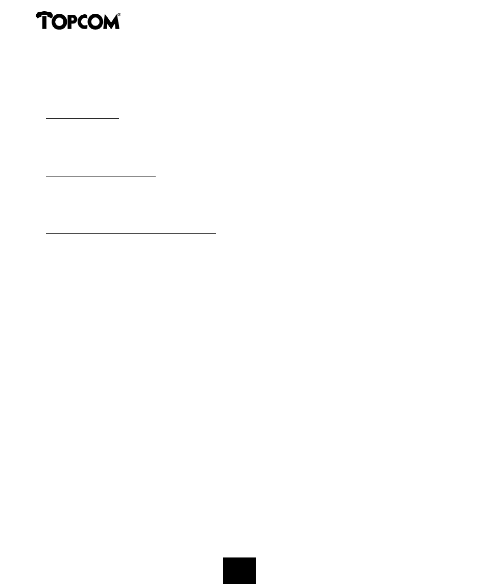 Clip phone 101 | Topcom 101 User Manual | Page 22 / 23