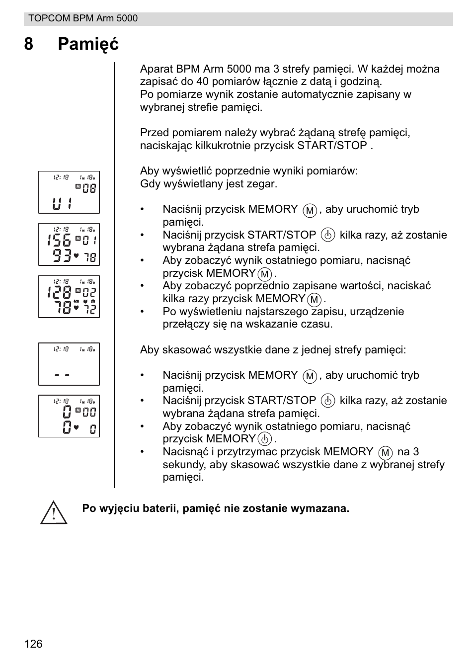 8pamiċü | Topcom BPM ARM 5000 User Manual | Page 126 / 160