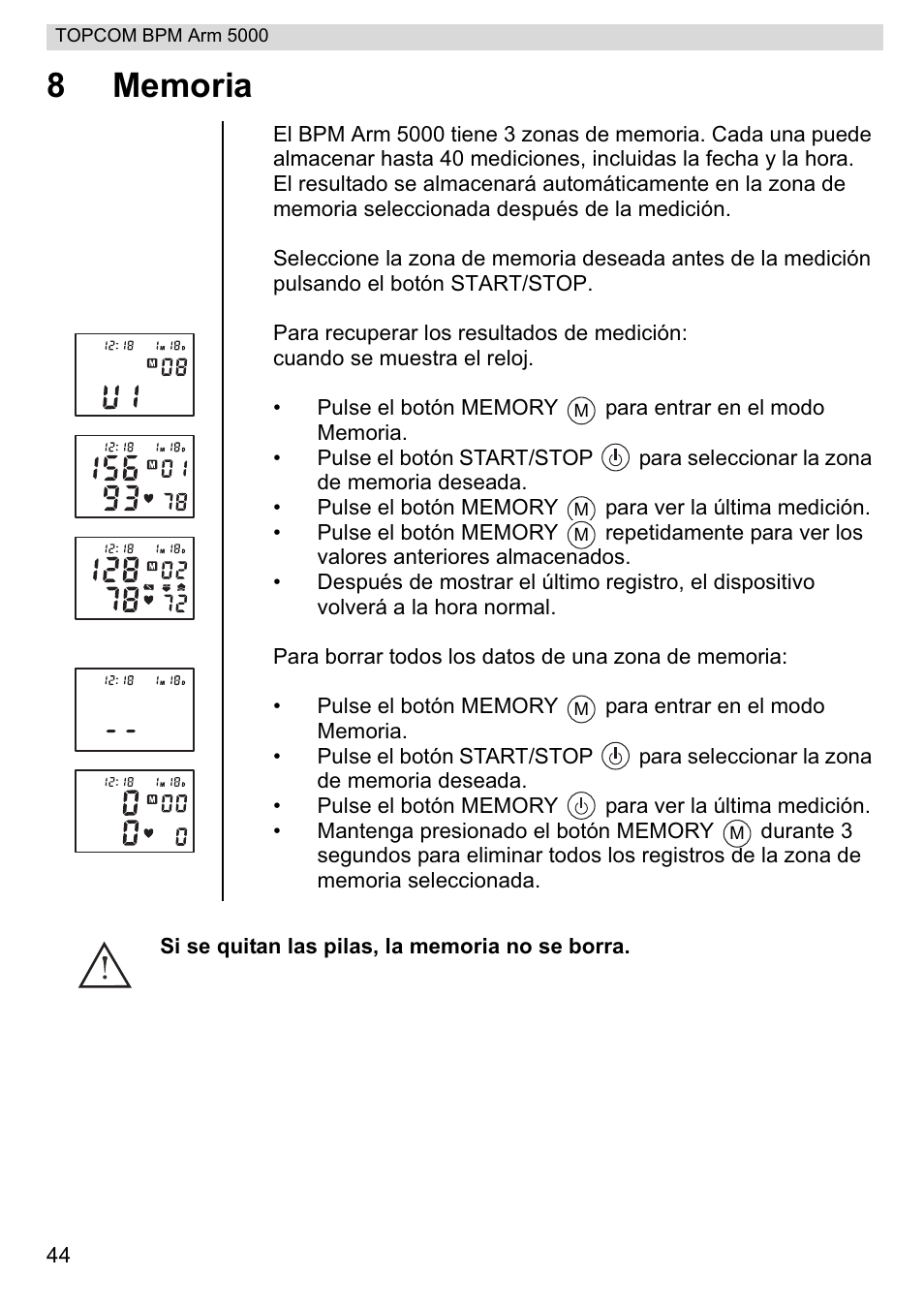 Topcom BPM ARM 5000 User Manual | Page 44 / 160