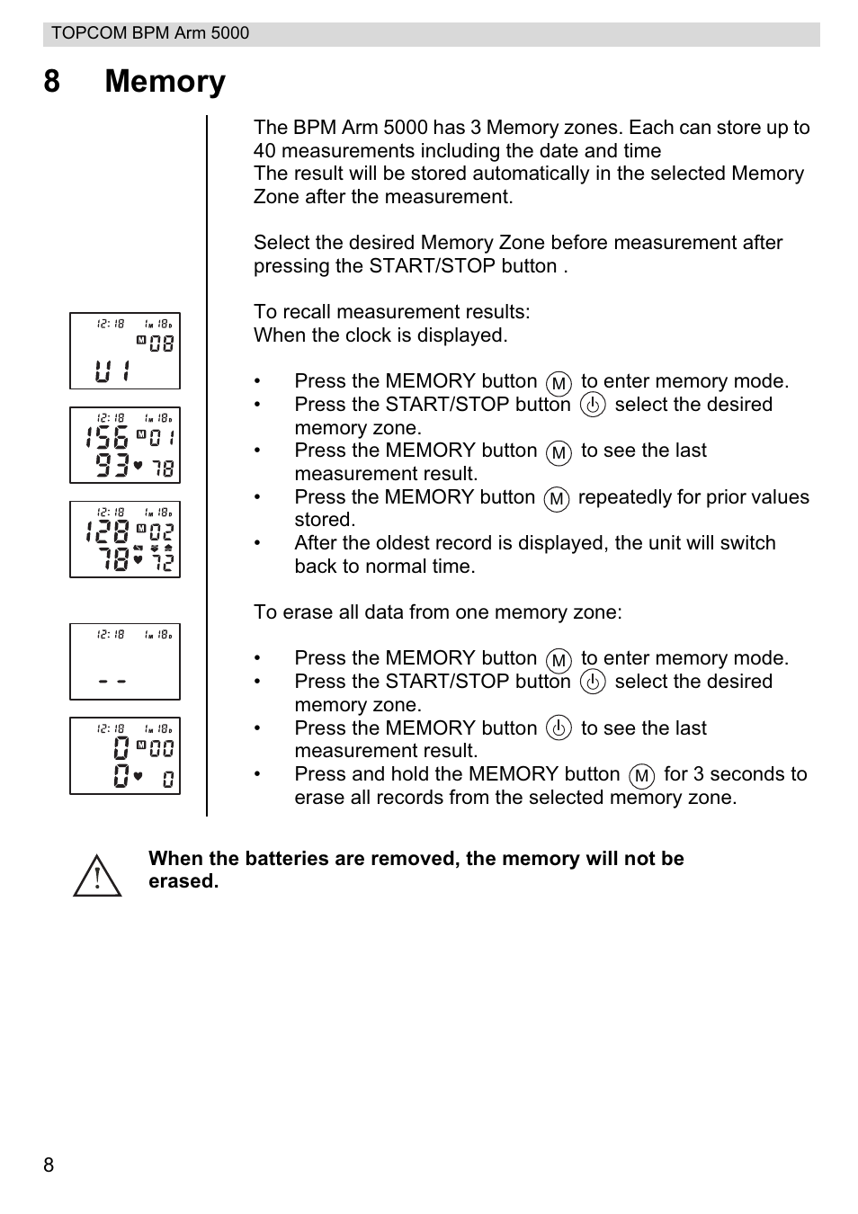 Topcom BPM ARM 5000 User Manual | Page 8 / 160