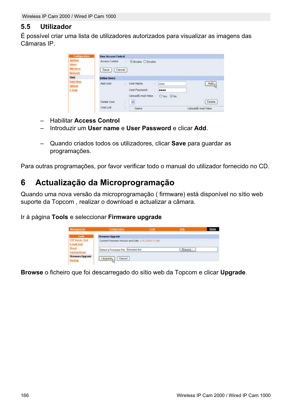 6actualização da microprogramação | Topcom HBM 1000 User Manual | Page 166 / 168