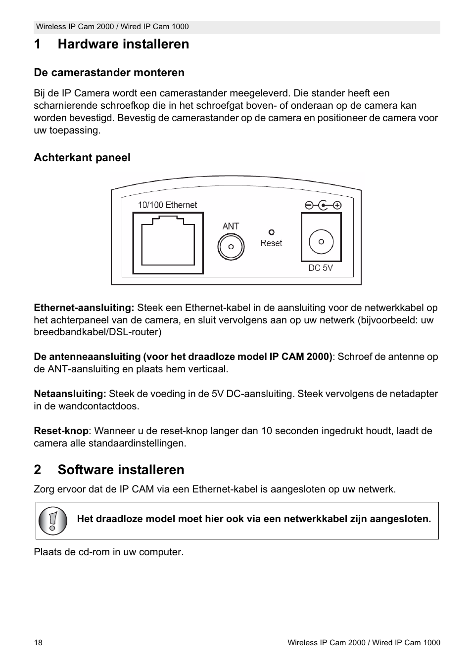 1hardware installeren, 2software installeren | Topcom HBM 1000 User Manual | Page 18 / 168