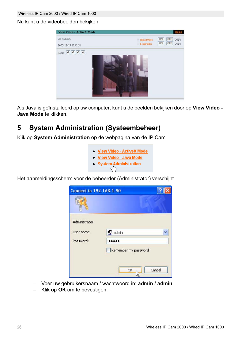5system administration (systeembeheer) | Topcom HBM 1000 User Manual | Page 26 / 168