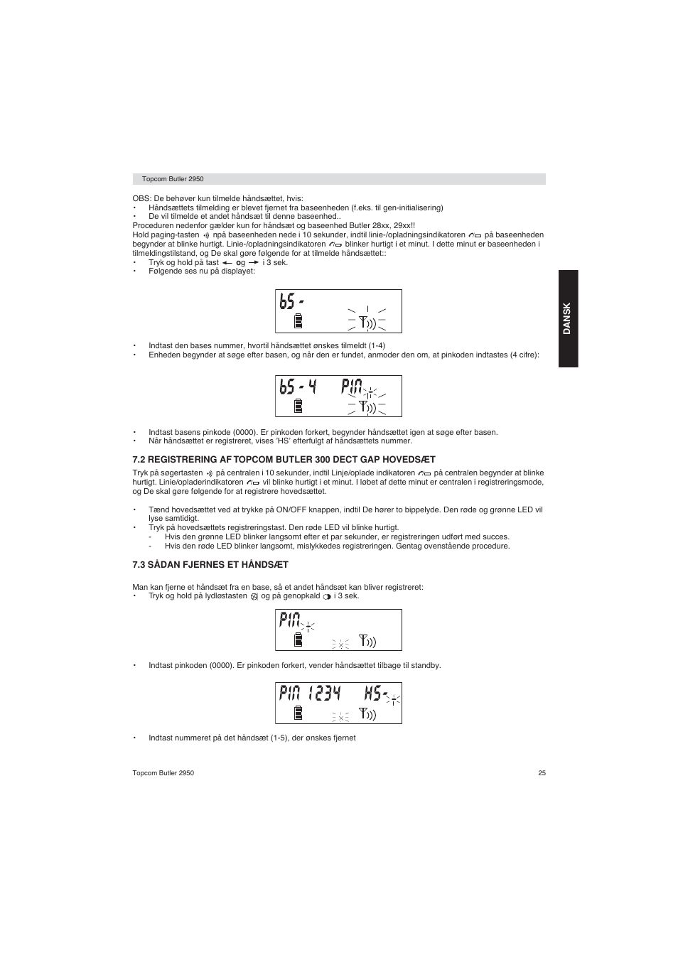 Topcom BUTLER 2950 User Manual | Page 25 / 80