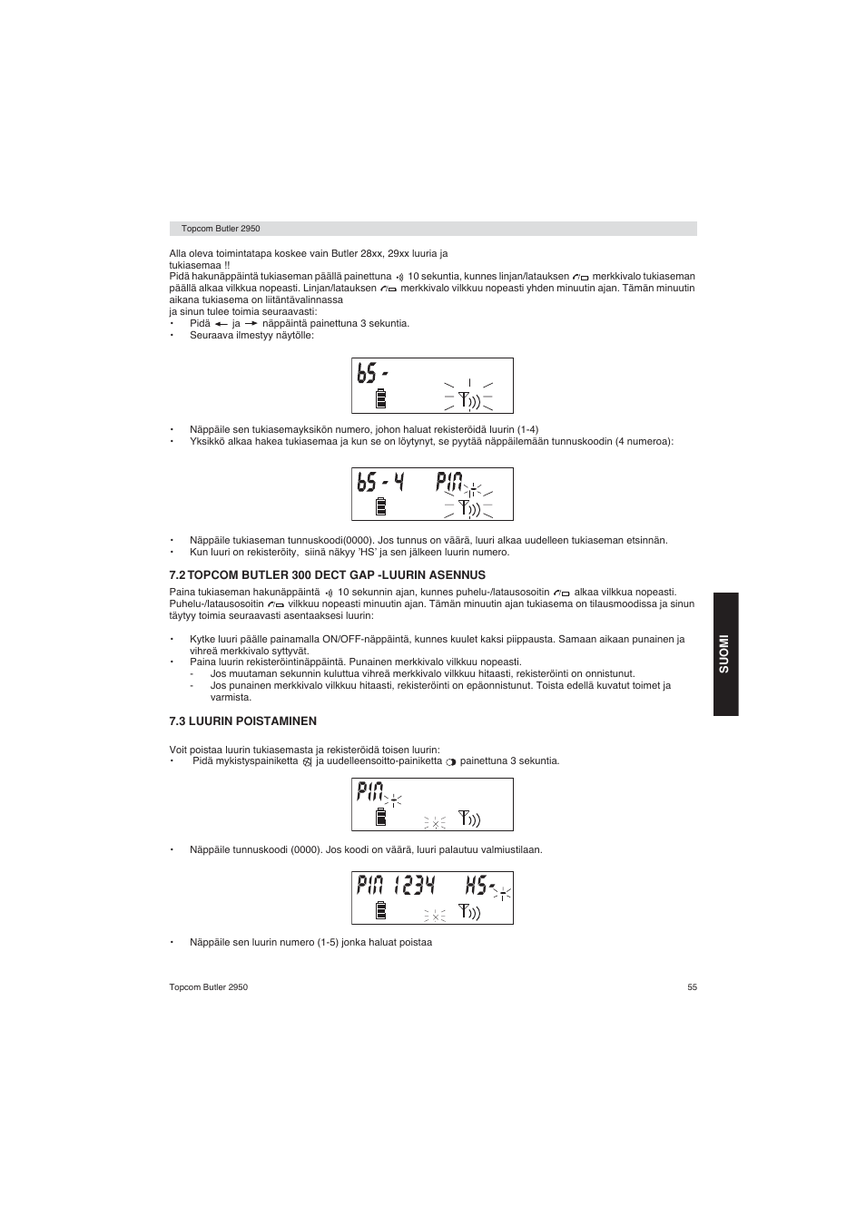 Topcom BUTLER 2950 User Manual | Page 55 / 80