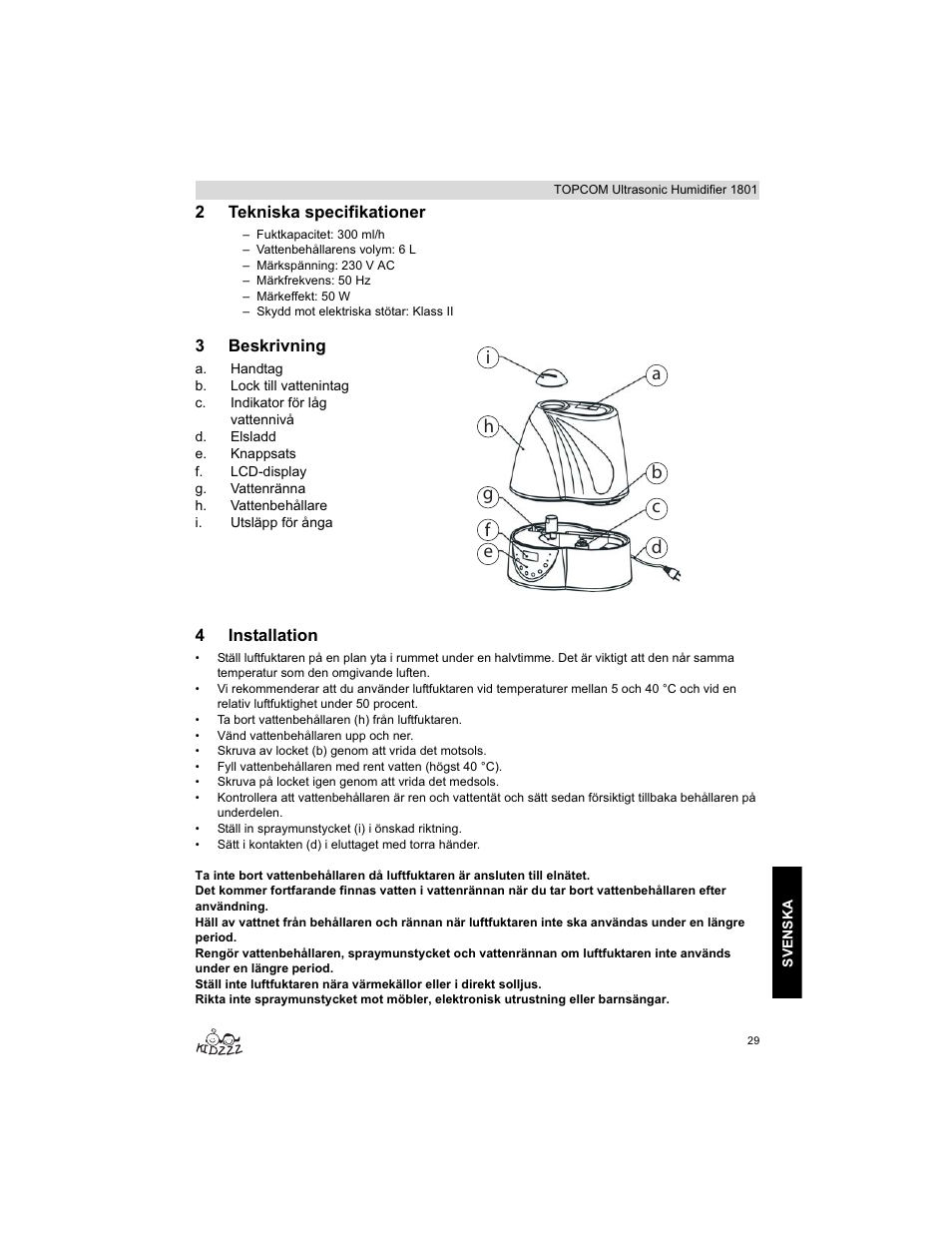 Topcom ULTRASONIC 1801 User Manual | Page 29 / 80