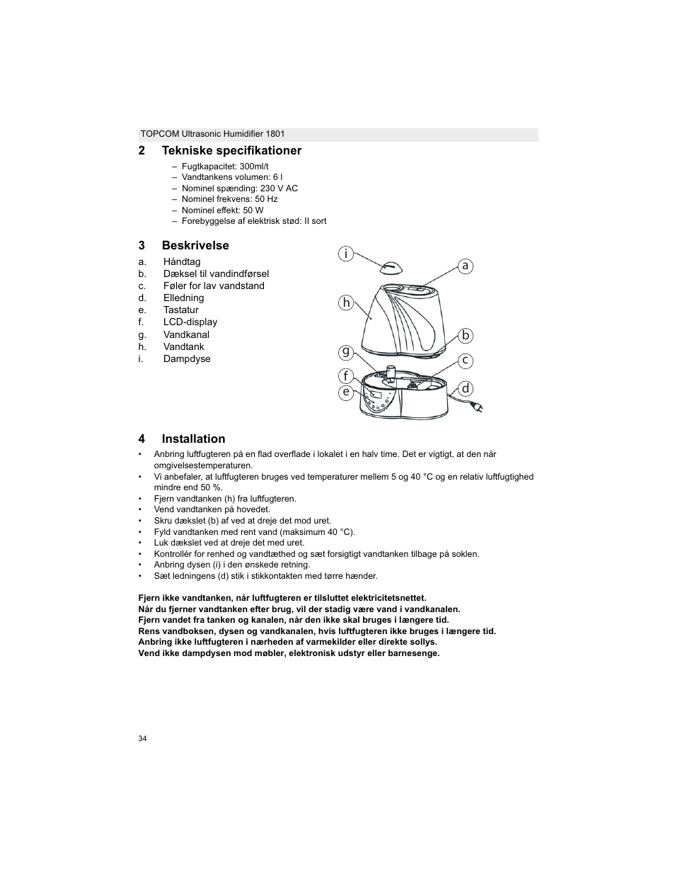 Topcom ULTRASONIC 1801 User Manual | Page 34 / 80