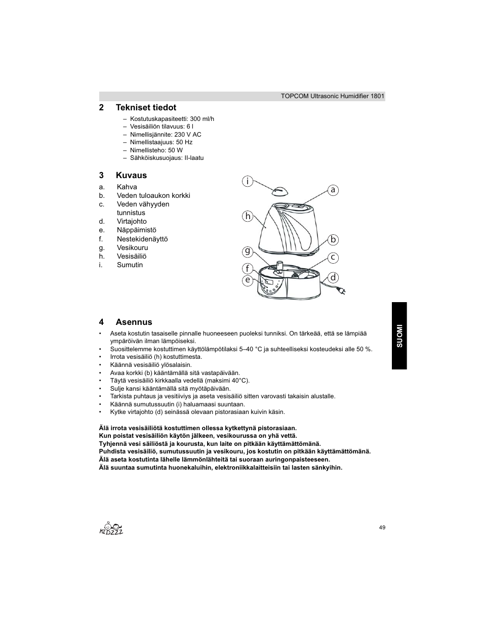 Topcom ULTRASONIC 1801 User Manual | Page 49 / 80