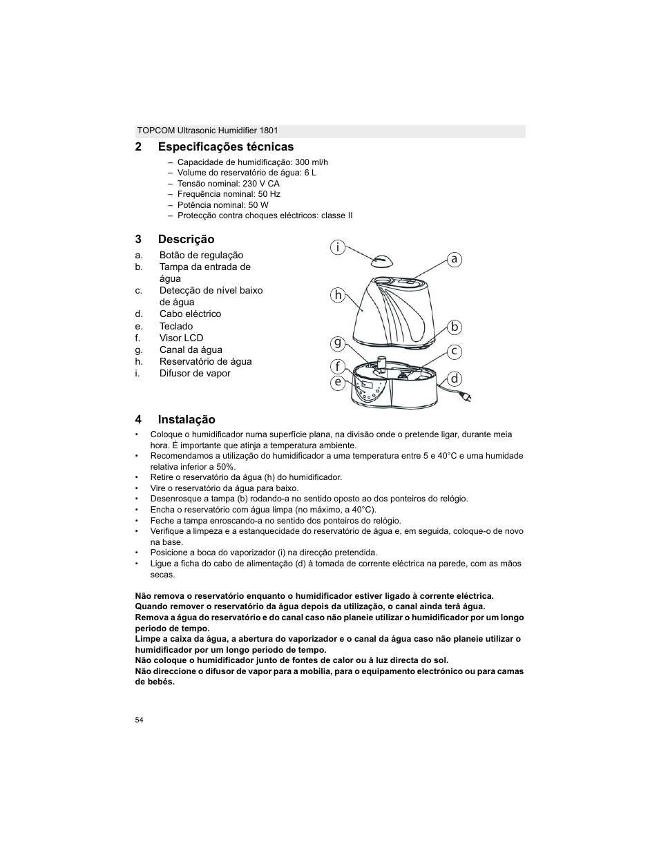 Topcom ULTRASONIC 1801 User Manual | Page 54 / 80