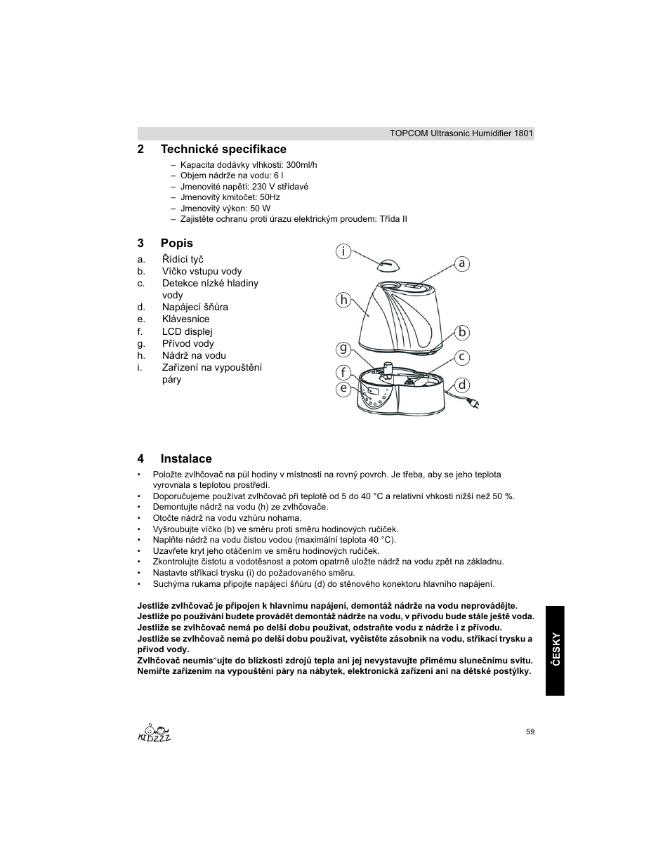 Topcom ULTRASONIC 1801 User Manual | Page 59 / 80