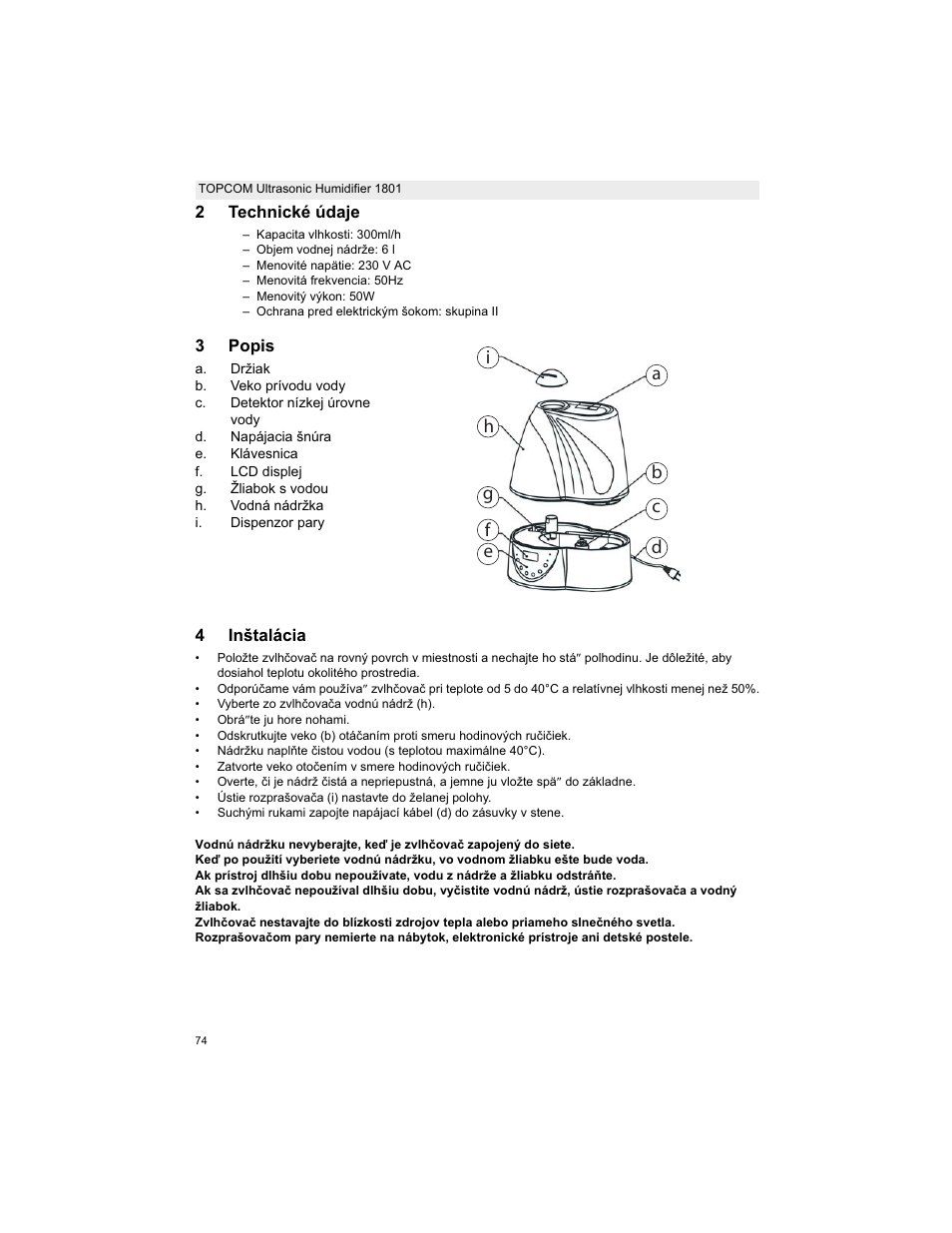 Topcom ULTRASONIC 1801 User Manual | Page 74 / 80