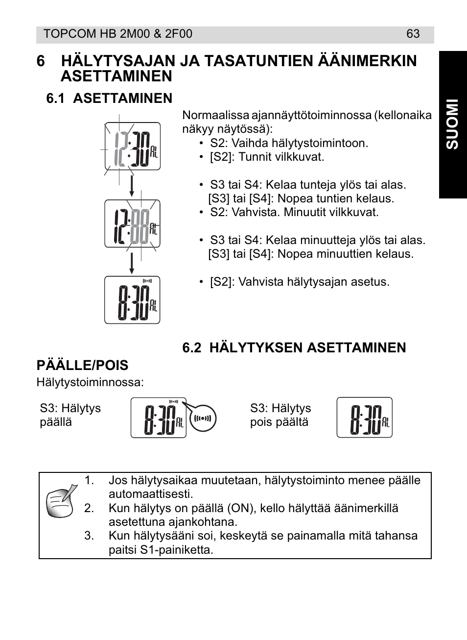 Topcom HB 2M00 User Manual | Page 63 / 128
