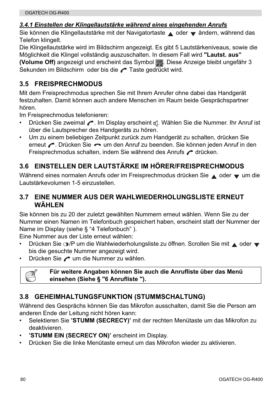 Topcom OGATECH OG-R400 User Manual | Page 80 / 128