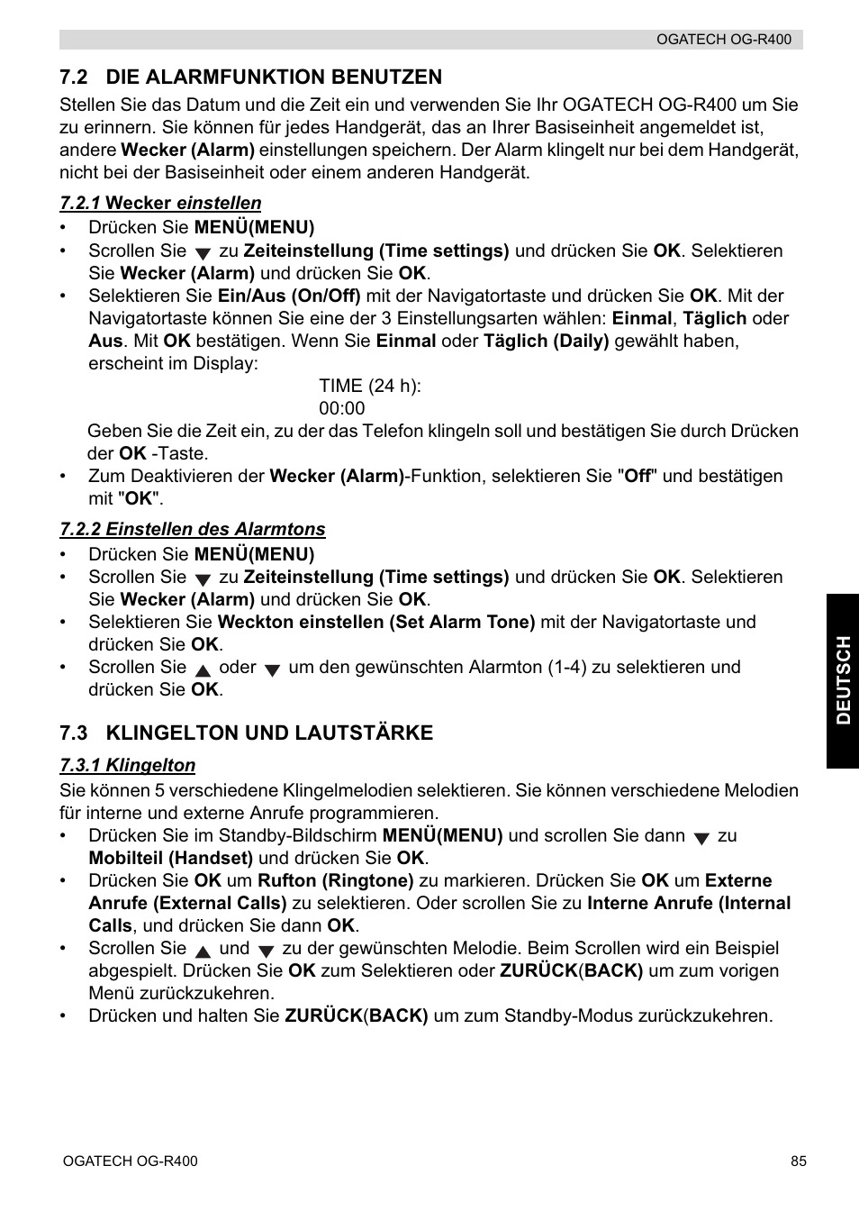 Topcom OGATECH OG-R400 User Manual | Page 85 / 128