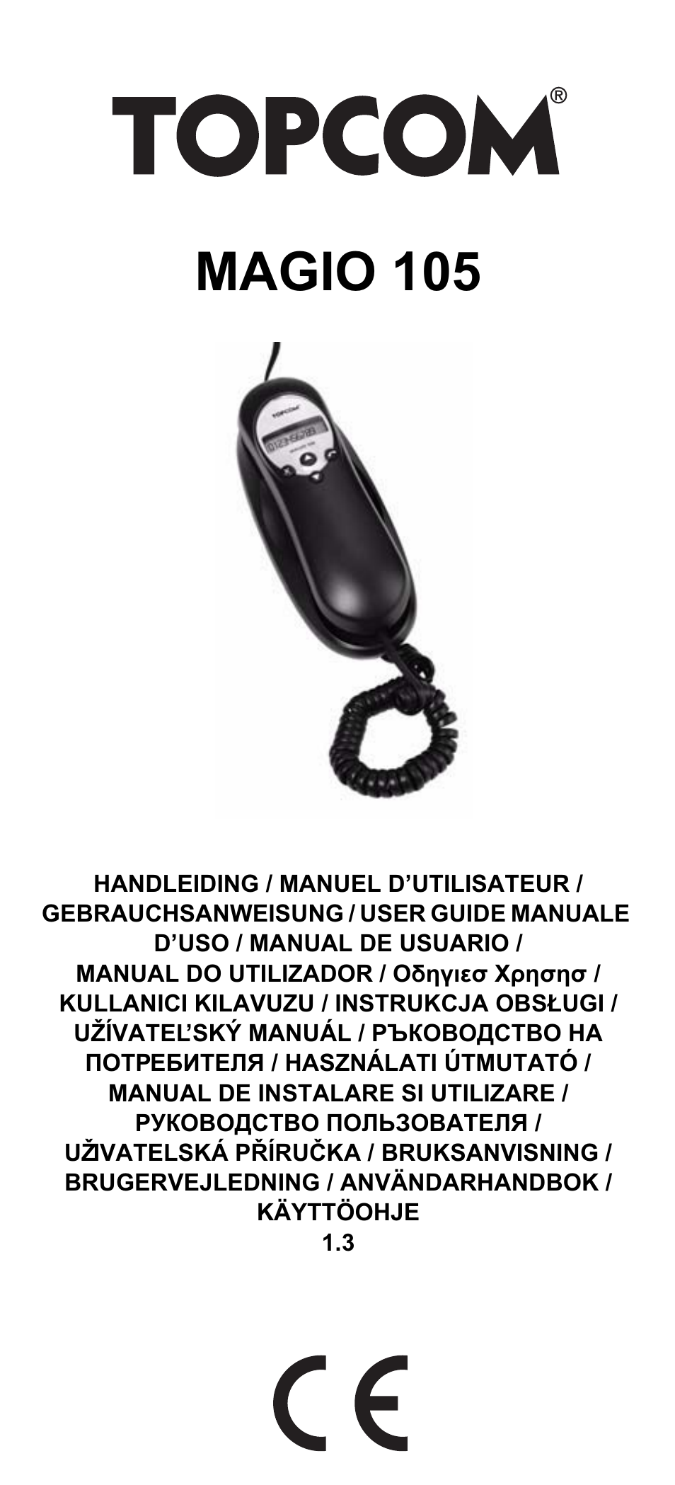 Topcom MAGIO 105 User Manual | 88 pages