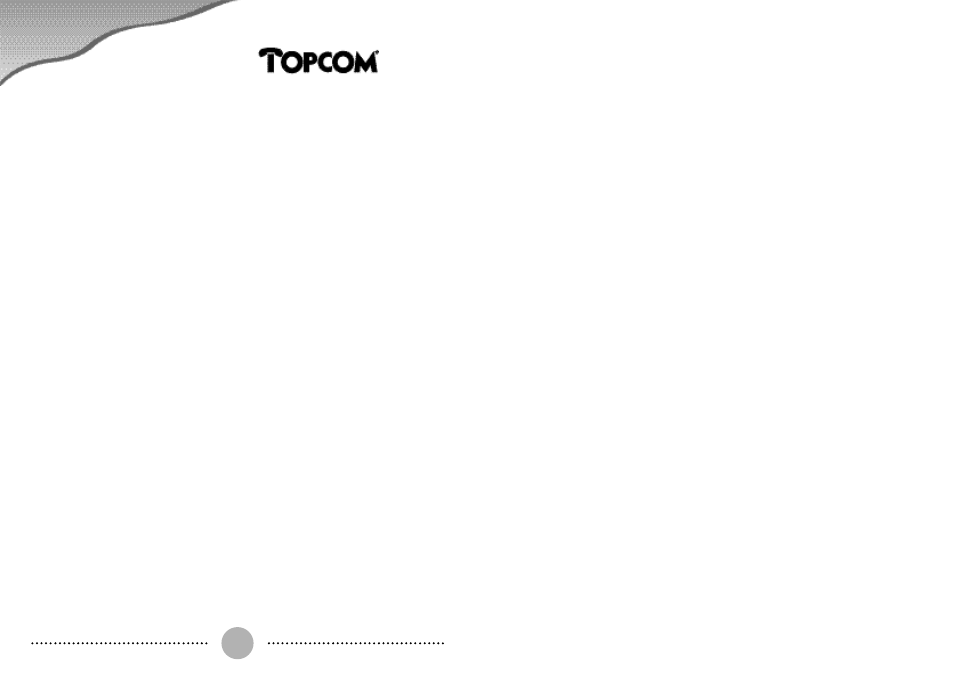 Mira 100 | Topcom MIRA 100 User Manual | Page 11 / 11