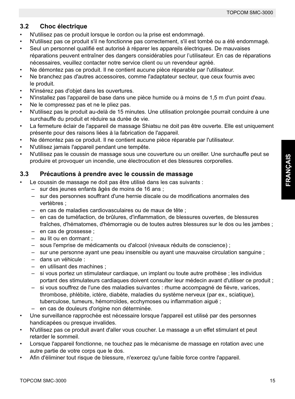 Topcom SMC-3000 User Manual | Page 15 / 104
