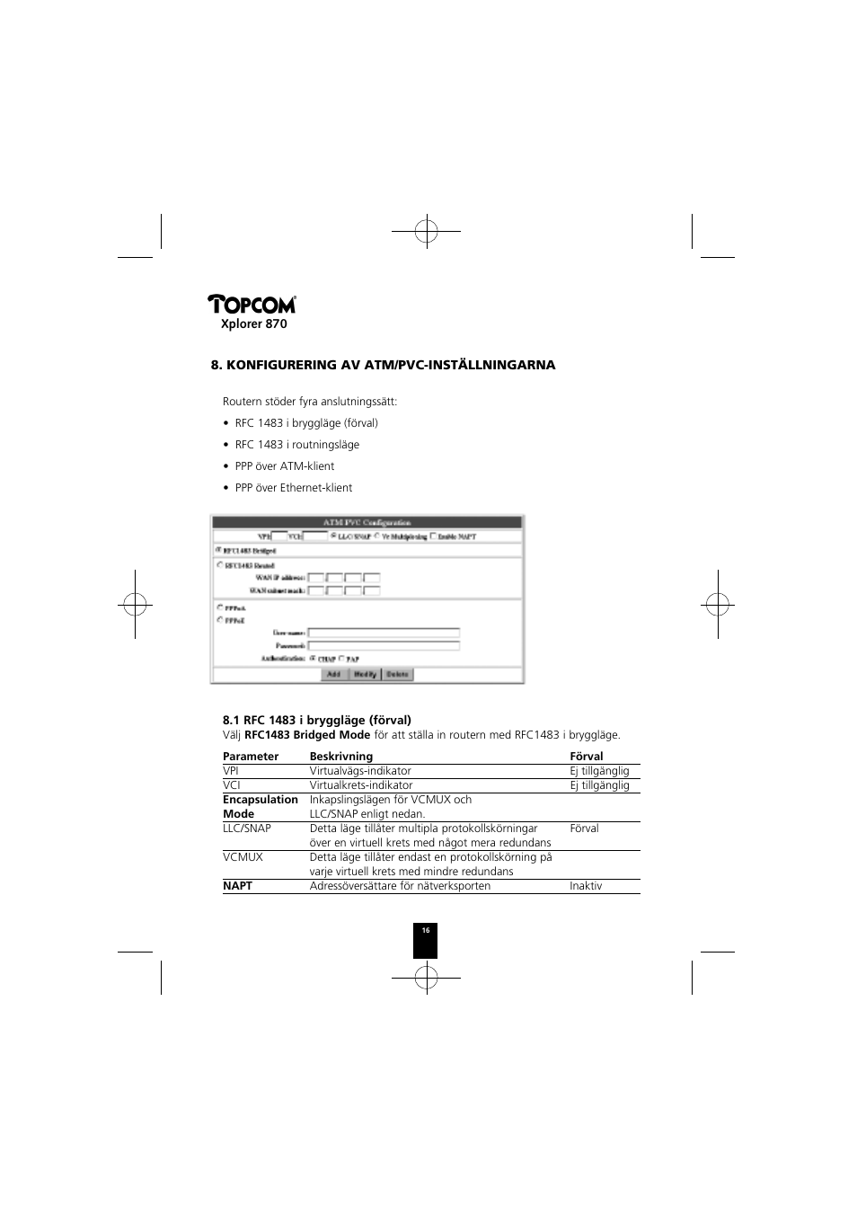 Topcom Xplorer 870 User Manual | Page 16 / 96