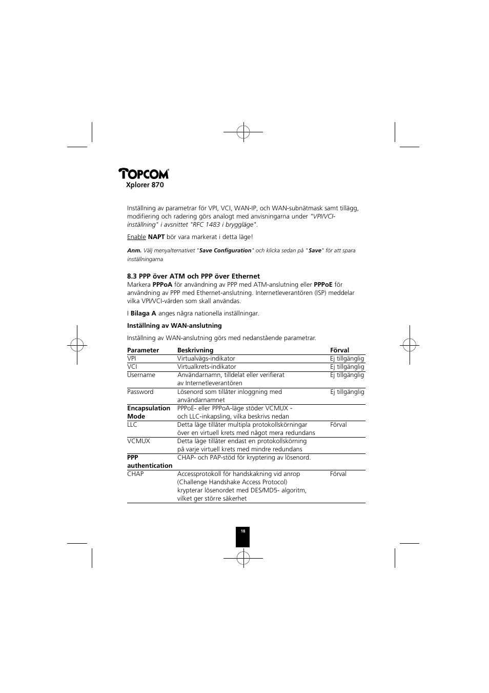 Topcom Xplorer 870 User Manual | Page 18 / 96