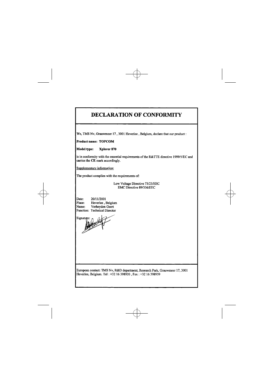 Topcom Xplorer 870 User Manual | Page 2 / 96