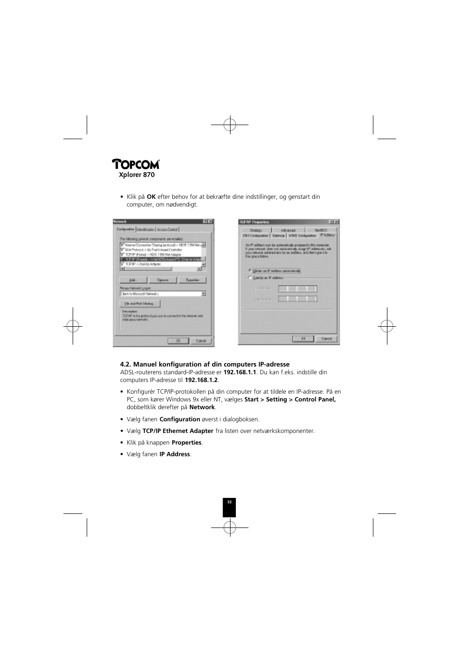 Topcom Xplorer 870 User Manual | Page 32 / 96