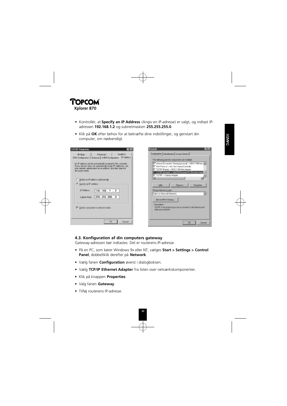 Topcom Xplorer 870 User Manual | Page 33 / 96